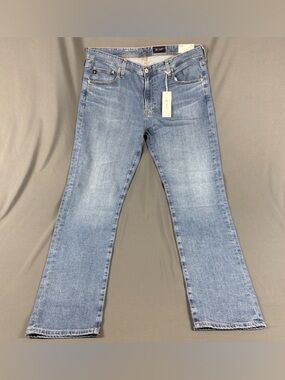 AG Jeans Tellis Modern Slim 38 x 34 Tailor Blue Cotton Polyurethane MSRP $198